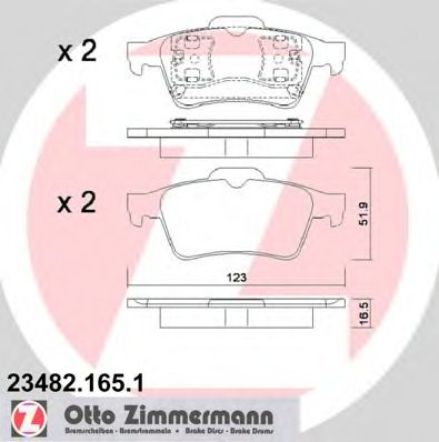 Zimmermann-  MAZDA: 3 03-, 3  23482.165.1 ZIMMERMANN