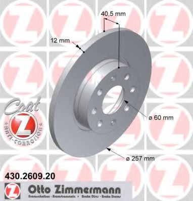 ZIMMERMANN-  OPEL/FIAT COAT Z 430.2609.20