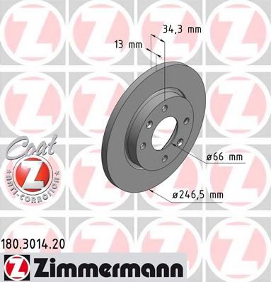   CIT XSARA 1,4/1,5D/PGT 206/306 97-    247X13 180301420