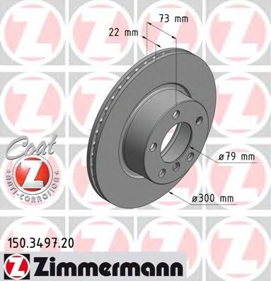   BMW F20/F21/F30/F31 1.8/1.6D/1.8D/2.0D 10-   300X22 COAT Z 150349720