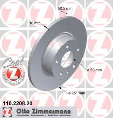 Zimmermann-  ALFA ROMEO: 147 01-, 156 110220820 ZIMMERMANN