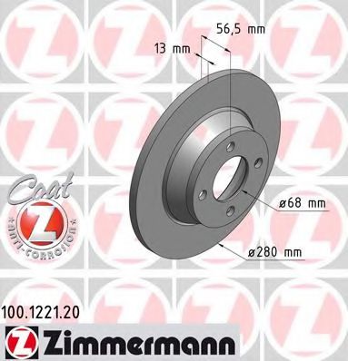 Zimmermann-  AUDI: 80 91-94, 80 Avant 100122120 ZIMMERMANN
