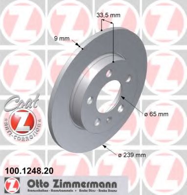 Zimmermann-  AUDI A3/TT VW BORA/GOLF 100 1248 20 ZIMMERMANN