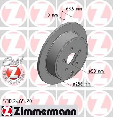   SUB FORESTER/IMPREZA/LEGACY/OUTBACK 08-    286X10 530246520