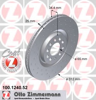   AUDI A3/VW BORA/GOLF IV 2.8 V6 4-MOTION 97-   SPORT COAT Z 312X25 100.1240.52