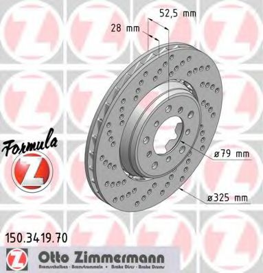 ZIMMERMANN . . BMW SERIE 3 E46 M3 00- 150341970