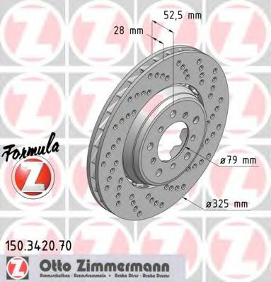 ZIMMERMANN . . BMW SERIE 3 E46 M3 00- 150342070