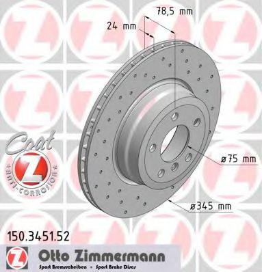   BMW E70/E71 3.0/4.8/3.0D 07-  SPORT COAT Z 345X24 150.3451.52