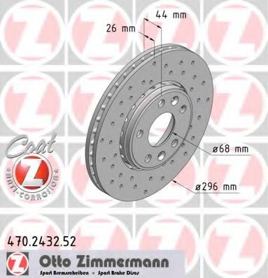   Ren Laguna Iii 07-/Meganeiii 08-/Scenic Iii 09-/Latitude 11-   Sport Coat Z 296X26 Zimmermann 470.2432.52 470.2432.52 ZIMMERMANN