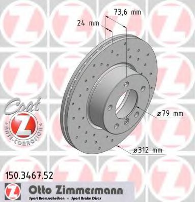 ZIMMERMANN-  BMW E90/E91/E84 06-  150.3467.52