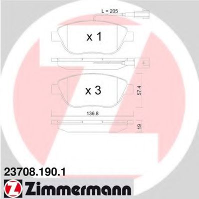 ZIMMERMANN- - FIAT: BRAVO 07-, STILO 0 237081901