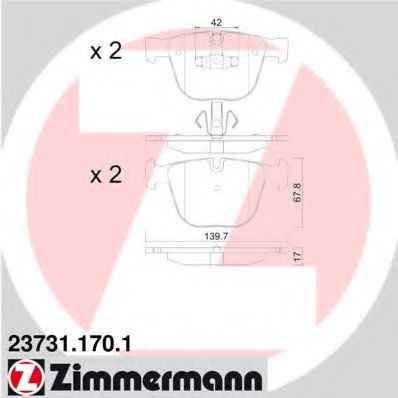 ZIMMERMANN-  BMW: 7 (F01) 08 - , 5 237311701