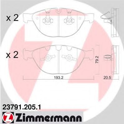 ZIMMERMANN-  BMW: 5 04-, 5 TOURING 23791.205.1