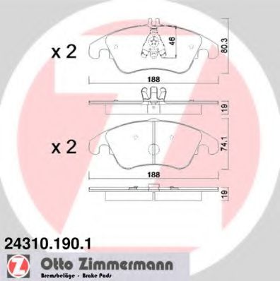 ZIMMERMANN-  MERCEDES-BENZ: C CLAS 24310.190.1