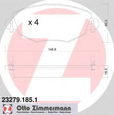 Zimmermann-  FORD: MONDEO III 00-, 23279.185.1 ZIMMERMANN