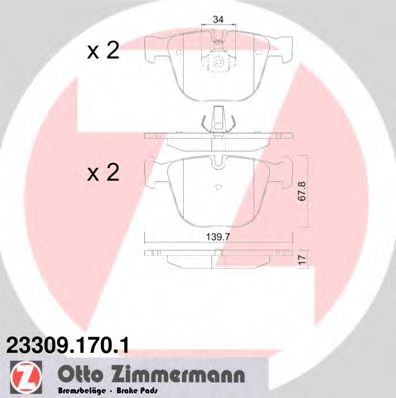 Zimmermann-  BMW: 5 03-, 5 Touring 23309.170.1 ZIMMERMANN