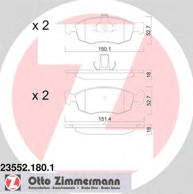 ZIMMERMANN- - FIAT: DOBLO 01-, DOBLO C 235521801