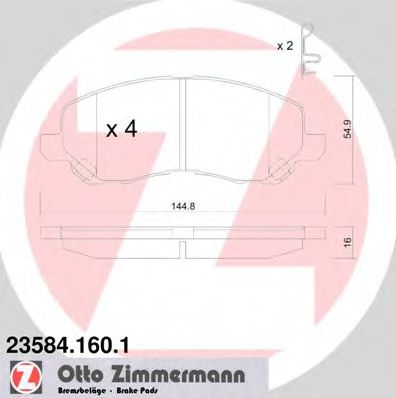 Zimmermann-  DODGE: CALIBER 06-, 23584.160.1 ZIMMERMANN