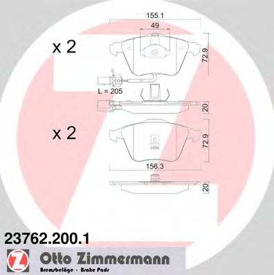 Zimmermann-  Audi 23762.200.1 ZIMMERMANN