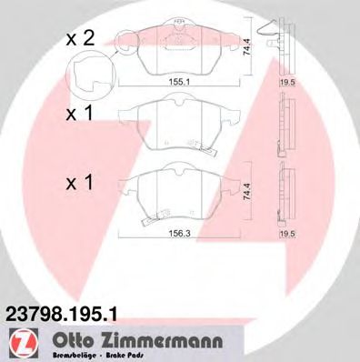 ZIMMERMANN-  OPEL: ASTRA G  23798.195.1