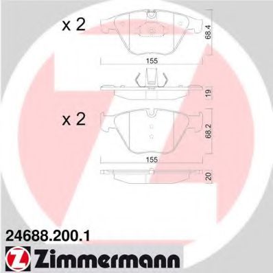 ZIMMERMANN-  BMW: 5 (F10) 10 - , 5 246882001