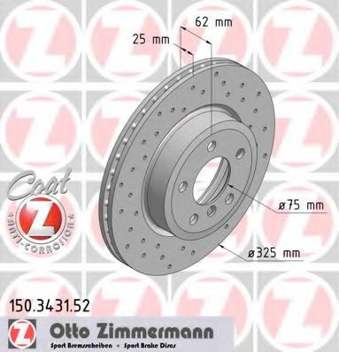 ZIMMERMANN-  BMW: X3 04- 150.3431.52