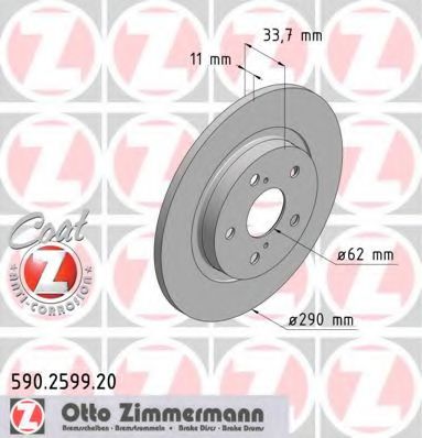   TOY AVENSIS 1.6-2.0/2.0D-4D/2.2D-4D 09-    290X11 590.2599.20