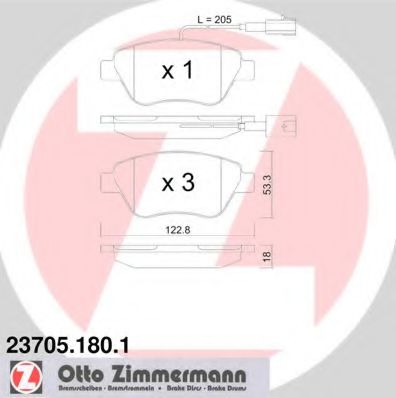 ZIMMERMANN-  FIAT: BRAVO 07-, STIL 237051801