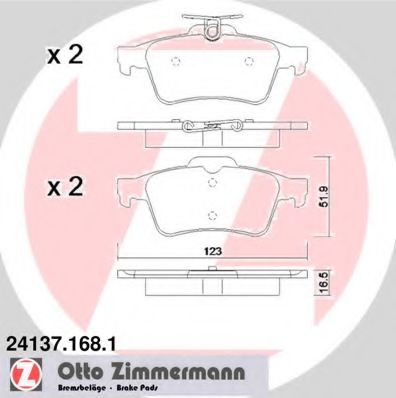 Zimmermann-  Ford, Volvo, Opel, Sa 24137.168.1 ZIMMERMANN