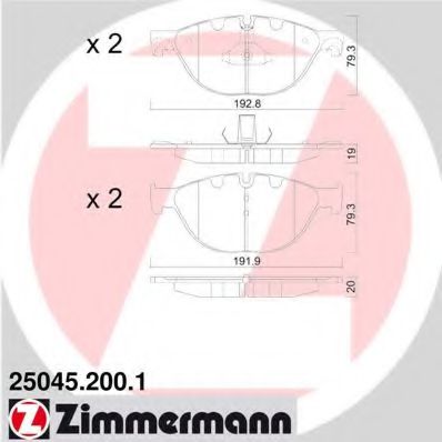 ZIMMERMANN-  BMW: 5 (F10) 10 - , 5 250452001
