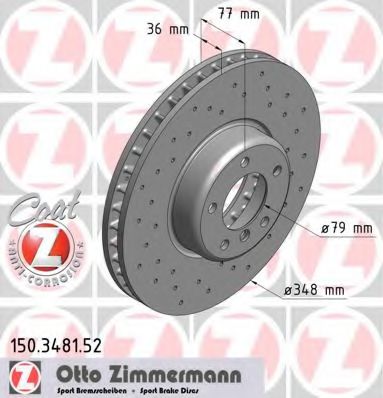 ZIMMERMANN-  BMW E60/E61/E63/E64 3.5 150.3481.52