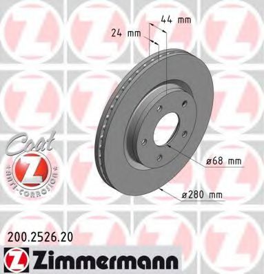 Zimmermann-   NIS JUKE 1.6/DIG-T/1.5DCI 10 200.2526.20 ZIMMERMANN