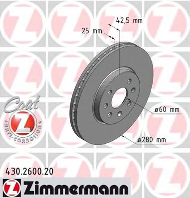   OPL ASTRA H/COMBO/MERIVA 1.2-1.8/2.0T/1.3-1.9CDTI/DTI 04-   280X25 430260020