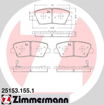    KIA/HY 2009- 251531551 ZIMMERMANN