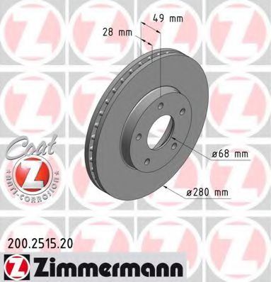   NIS MAXIMA/ALMERA/TINO/X-TRAIL/PRIMERA 00-   280X28 200251520