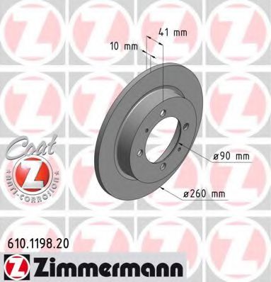   MIT CARISMA 99-/VOL S40/V40 96-    260X10 610119820