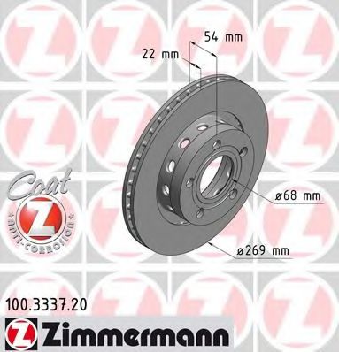   AUDI A6/S6 QUATTRO/VW PASSAT SYNCRO/4MOTION 2.3-4.2/1.9TDI/2.5TDI 96-05   269X22 100333720