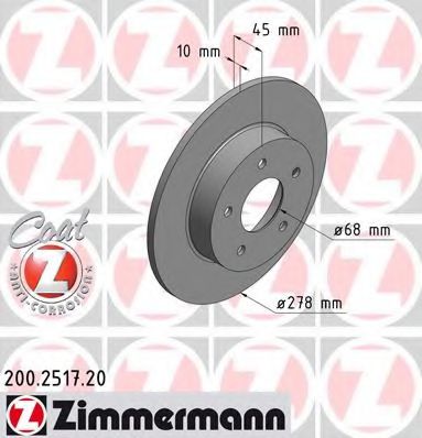 ZIMMERMANN-  NISSAN: ALMERA TINO 00- 200251720