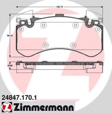   AUDI A6 (4G2, C7) 3.0 2010- 248471701 ZIMMERMANN