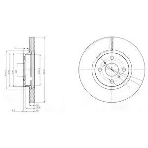   FR  TO YARIS  06->  <275MM> BG4054