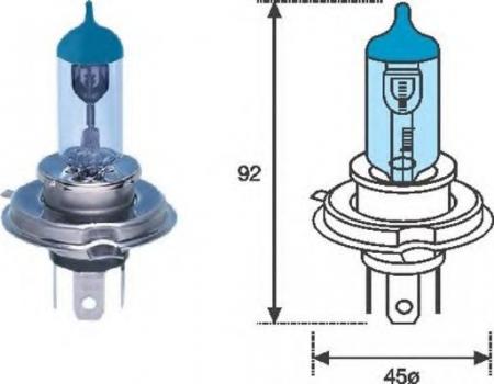  H4 BL 12V [BLUE LIGHT] 002602100000