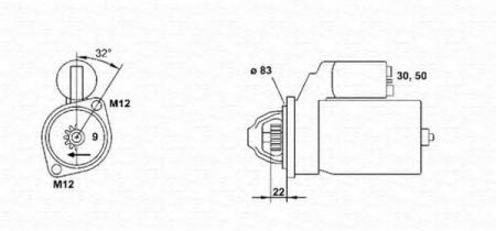  12V 1, 1 KW 943251334010