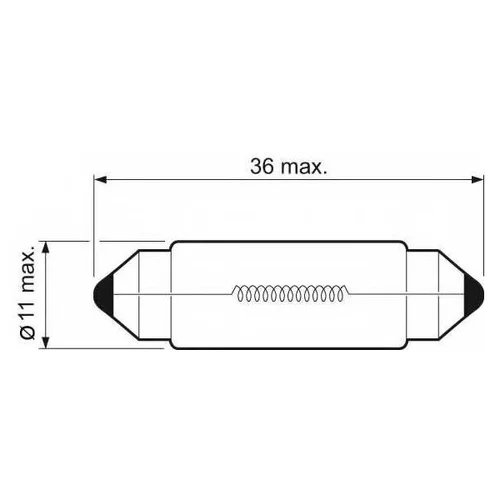  (C5W) 12V SV8, 5-8 32217 VALEO