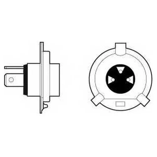  (H4) 12V 60/55W P43T-38  .   LIFE X2 32509