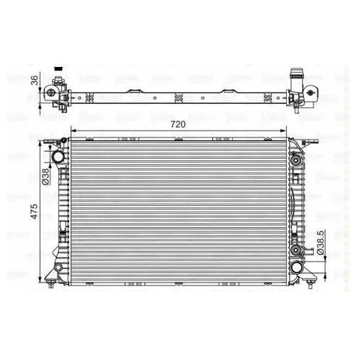  AUDI Q5 3.0TD A / T 08- 701 537 VALEO