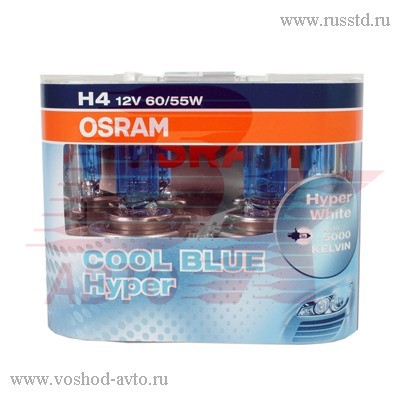  H4 [Cool Blue Hyper  2 ]  60 / 55W 12V P43T 62193CBH OSRAM