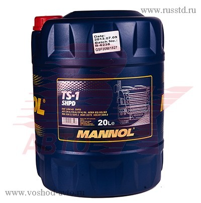 MANNOL TS-1 SAE 15W / 40 SHPD   /  (20)1253 1253 Mannol