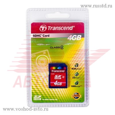   TRANSCEND, Secure Digital 4Gb, SDHC, class 6(4) TS4GSDHC4 Transcend