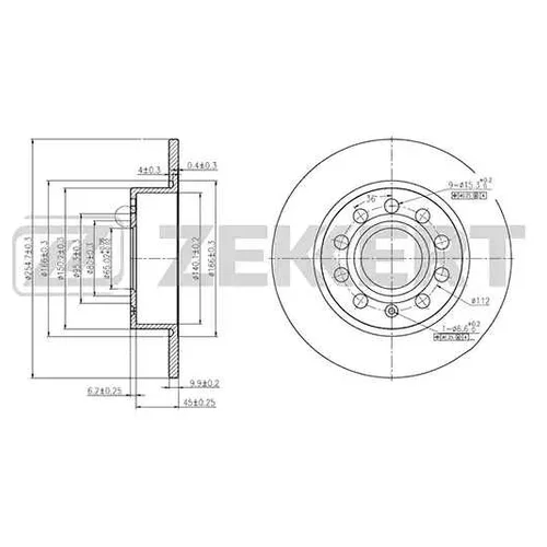 .. AUDI A3 II 03- SKODA OCTAVIA (1Z) 04- YETI (5L) 09- VW GOLF V VI 03- JETTA VI 10 BS5044