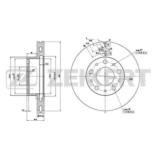    280MM FIAT DUCATO 250 06-, PEUGEOT BOXER, CITROEN JUMPER 06- 280MM BS5108